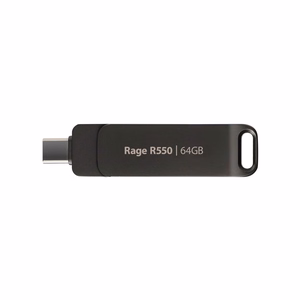 USB zibatmiņa PATRIOT Rage R550 64GB 100 MB/S USB A+C grozāma (PE64GR550DSAD) melna