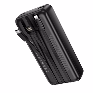 Borofone Power Bank 20000mAh BJ79A Clever - USB -  with Type C and Lightning cables black
