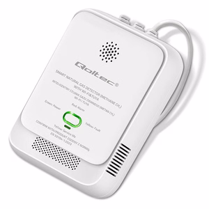 Qoltec 52651 dabasgāzes noplūdes sensors | CH4 detektors | NG | Tuya | Wi-Fi | 85dB signāls | LED
