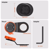 Bicycle Phone Holder, Stem Mount, Oranžs