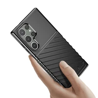 Thunder apvalks bruņots apvalks Samsung Galaxy S24 Ultra - melns