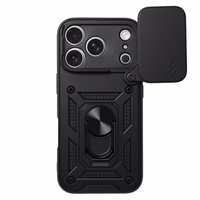Bīdāms kameras bruņu viedtālruņa apvalks Iphone 17 Pro melns