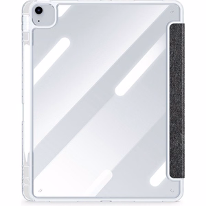 DUX DUCIS planšetdatora maciņš (m) UNID saliekams ar zīmuli uzglabāšanas vietu iPad Air 13 (2024) / iPad Pro 12.9 (2018/2020/2021/2022) melns