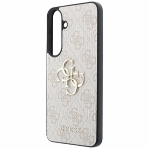 Guess Leather 4G Metal Logo vāciņš Samsung Galaxy S26 FE – rozā