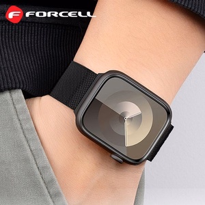 FORCELL F-DESIGN FA14 magnētiskā nerūsējošā tērauda siksniņa APPLE pulkstenim 38 / 40 / 41 mm rozā