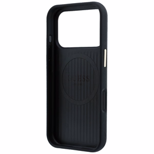 Guess Kevlar Triangle Logo MagSafe maciņš modelim iPhone 17 Pro / 18 Pro – krāsa: melna