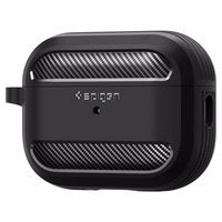 Spigen Rugged Armor viedtālruņa apvalks Apple AirPods Pro 1 / 2 - matēts melns