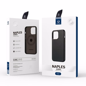 Dux Ducis Naples iPhone 14 Plus ādas apvalks (saderīgs ar MagSafe) tumši brūns