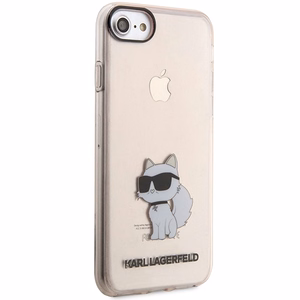 Karl Lagerfeld KLHCI8HNCHTCP iPhone 7/8/ SE 2020 / SE 2022 rozā/rozā cietais apvalks Ikonik Choupette
