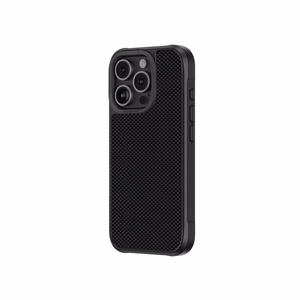 AmazingThing Titan Max Apvalks ar 600D aramīdu šķiedrām iPhone 16 Pro - melns