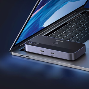 Ugreen komutators USB-C USB-A 10Gb/s - pelēks