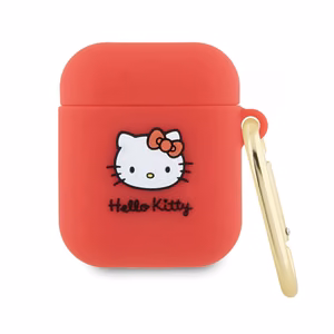 Hello Kitty Silicone 3D Kitty Head case for AirPods 1/2 - fuchsia