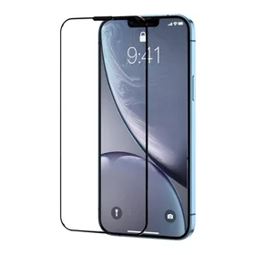 Aizsargstikls Joyroom HQ-Z24 iPhone 15 Pro Max ar melnu malu, putekļu necaurlaidīgs