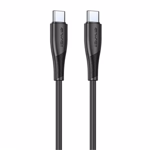 USB cable Awei CL-182C USB-C to USB-C 1.0m black