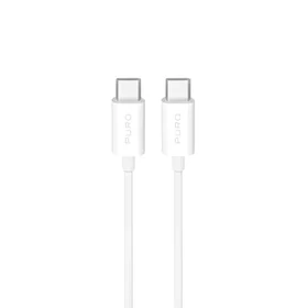 Puro TPE 25W USB-C - USB-C 3m kabelis - balts