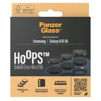 PanzerGlass Hoops kameras aizsardzība Samsung Galaxy A35 5G - ar melnu rāmi