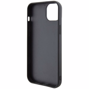 Ferrari FEHCP15MRDUK viedtālruņa apvalks iPhone 15 Plus 6.7" melns/melns ciets ar stepētu metāla logotipu