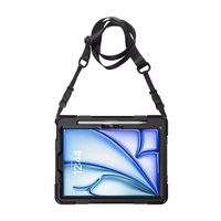 Crong Defender Plus – Armored maciņš iPad Air 11” (2026 – 2024) / iPad Air 10.9” (5th-4th gen.) (melns)