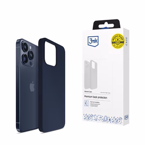 3mk Silikona apvalks iPhone 15 Pro - tumši zils