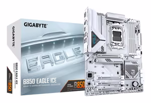 Материнская плата GIGABYTE B850 Eagle Ice AMD B850 SAM5 ATX DDR5 PCIe 5.0 M.2 HDMI DisplayPort USB B850EAGLEICE
