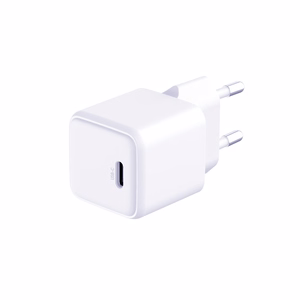 3mk Hyper Charger PD GaN 25W sienas lādētājs ar USB-C kabeli – balts