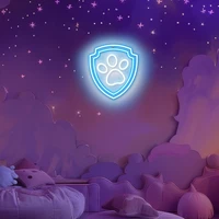 Hanging neon LED Paw Patrol on plexiglass - Paw OW-130246
