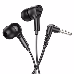 Kabeļu austiņas Jack 3,5 mm ar mikrofonu M102 melnas