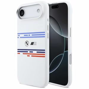 BMW M Silicon Horizontal Line MagSafe Case for iPhone Air - White