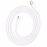 USB kabelis Hoco X93 60W USB-C uz USB-C 2.0m, balts