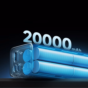 Cuktech CUKP200XGLGR 100W 20000mAh Portatīvais lādētājs 2 x USB-C 1 x USB-A - pelēks