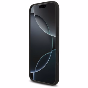 Guess silikona Big 4G Script viedtālruņa apvalks iPhone Air melns