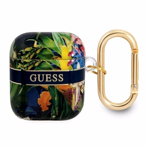 Guess GUA2HHFLB AirPods apvalks zils/zils Ziedu kolekcija