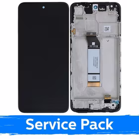 LCD displejs, kas saderīgs ar Xiaomi Redmi Note 10 5G / Note 10T 5G / Poco M3 Pro 5G Black With Frame (Service Pack)