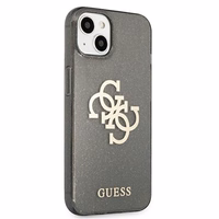 Guess GUHCP13SPCUGL4GBK iPhone 13 mini 5.4" melns cietais apvalks Spīguļu 4G Liels Logotips