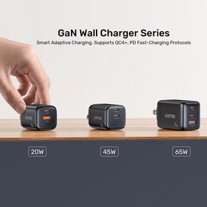 Unitek GaN tīkla lādētājs 45W 2x USB-C PD 3.0 QC