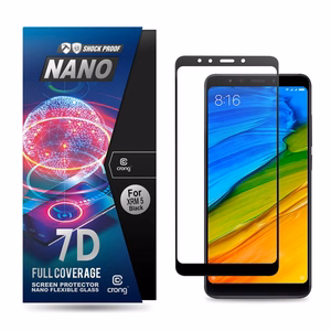 Crong 7D Nano Flexible Glass 9H hibrīdstikls ekrānam Xiaomi Redmi 5