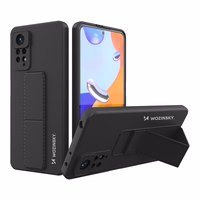 Wozinsky Kickstand Case silikona viedtālruņa apvalks ar statīvu Xiaomi Redmi Note 11 Pro melns