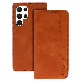 Viedtālruņa apvalks Wonder Prime Samsung Galaxy S22 Ultra brūns