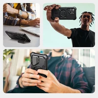 Supcase IBLSN Armorbox Magnētiskais viedtālruņa apvalks Samsung Galaxy S25 Ultra - melns