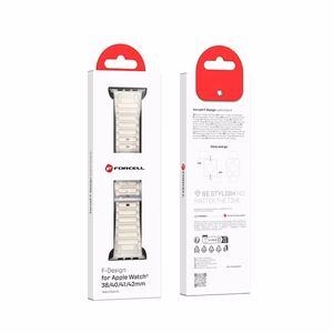 Strap to Apple Watch Forcell F-Design FA06 silicone holes 38 / 40 / 41 mm white