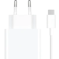 Xiaomi MDY-16-EF 1xUSB-A 33W sienas lādētājs ar 3A USB-C kabeli - balts