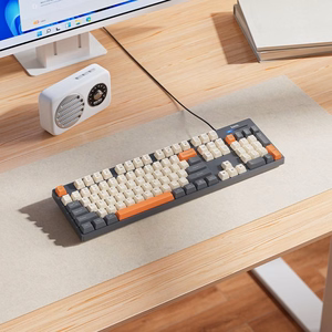 Vadu QWERTY tastatūra Hoco GM61, trīskrāsu (balta, pelēka, oranža)