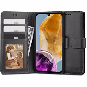 Tech-Protect Wallet viedtālruņa apvalks Samsung Galaxy M15 5G - melns