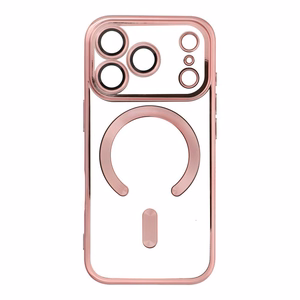 Electro Mag Cover maciņš modelim iPhone 17 Pro / 18 Pro, saderīgs ar MagSafe – rozā zelta krāsas