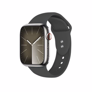 Crong Liquid  siksniņa Apple Watch 44 / 45 / 46 / 49 mm, grafīta krāsā