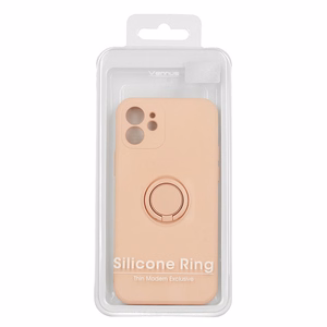 Vennus Silikona gredzens piemērots Xiaomi Redmi Note 11 5G/Note 11S 5G/Poco M4 Pro 5G gaiši rozā