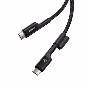 Baseus Fish-Eye Ātra uzlāde Datu kabelis USB-C uz USB-C 100W 1m Melns
