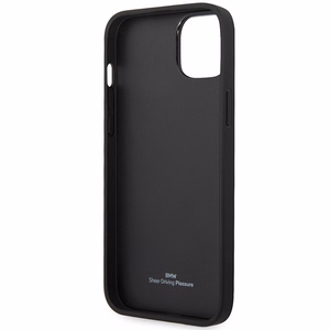 Viedtālruņa apvalks BMW BMHCP14S22RPSR iPhone 14 6.1" bordo/bordo ādas sēdekļu raksts