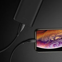 VEGER kabelis USB A uz Lightning 2,4A V105 1,2 m melns