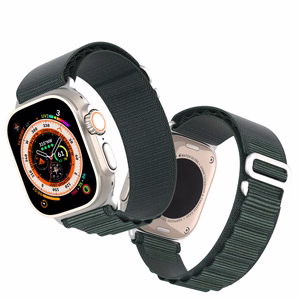 Sporta siksna ar sprādzi Apple Watch 9 / 8 / 7 / 6 / SE / 5 / 4 / 3 / 2 / 1 (41, 40, 38 mm) Dux Ducis siksna GS versija - zaļa